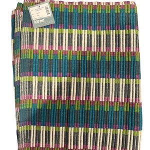 NWT Karma Living Geometric Pattern Hand Woven 100% Cotton Rectangle Rug 36”x60”